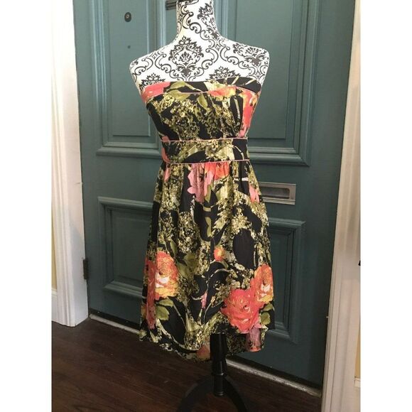 American Rag Dresses & Skirts - American Rag womens size M Med strapless Floral Hi Low Dress